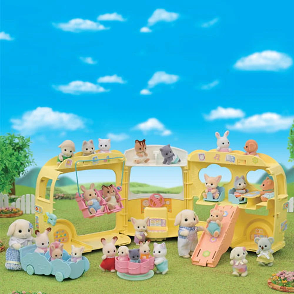 Ensemble de jeu Bus ensoleillé de garderie de Calico Critters