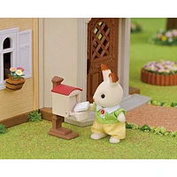 Ensemble de jeu Maison de campagne au toit rouge de Calico Critters : Salle de jeu secrète du grenier