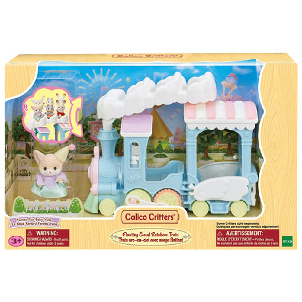 Calico Critters Floating Cloud Rainbow Train Playset