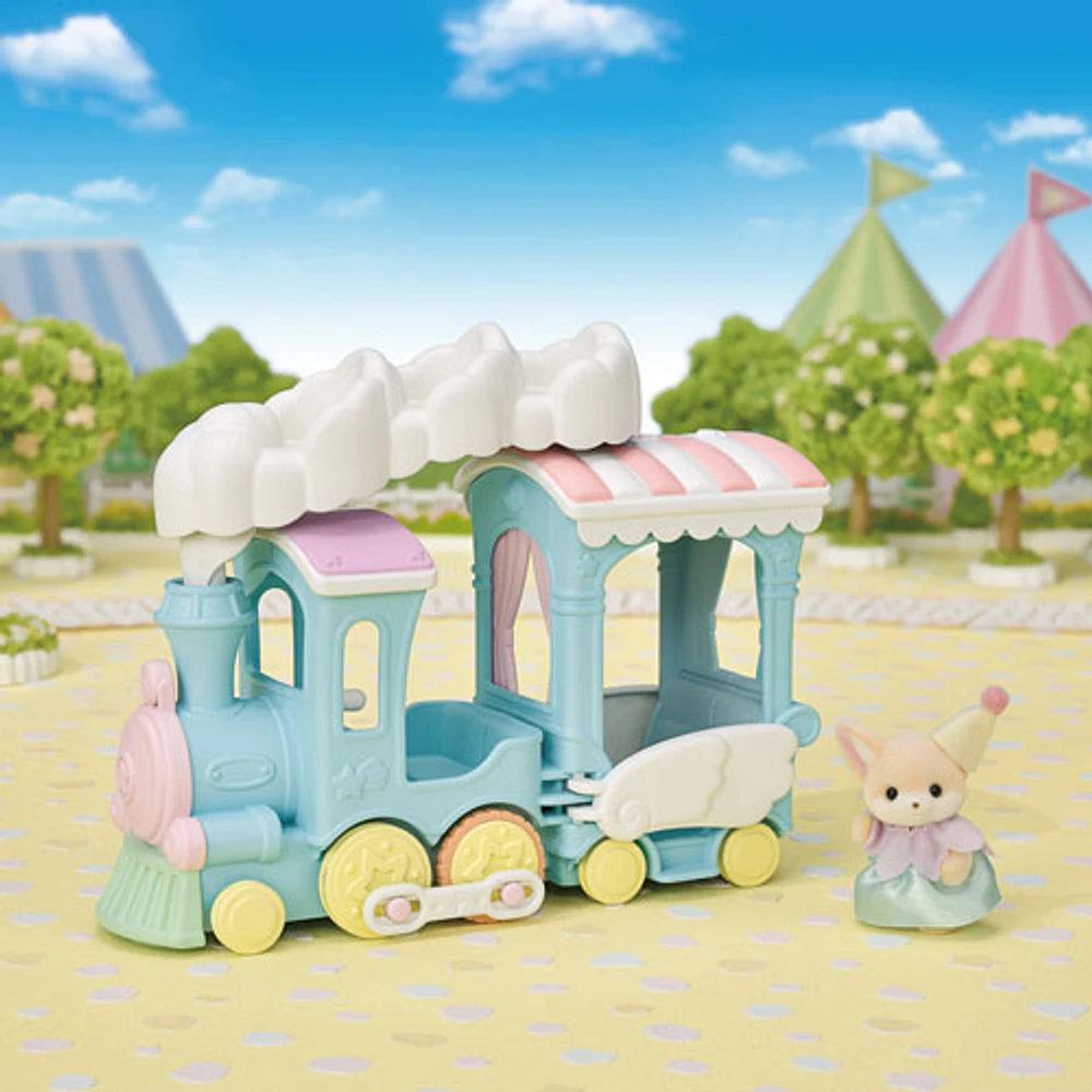 Calico Critters Floating Cloud Rainbow Train Playset