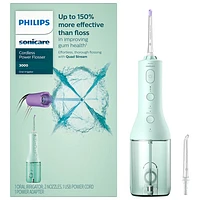 Hydropulseur électrique sans fil SoniCare Power de Philips (HX3826/24) - Menthe