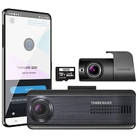 Thinkware Q200 1440p Dash Cam with Wi-Fi, GPS, & Rear Camera