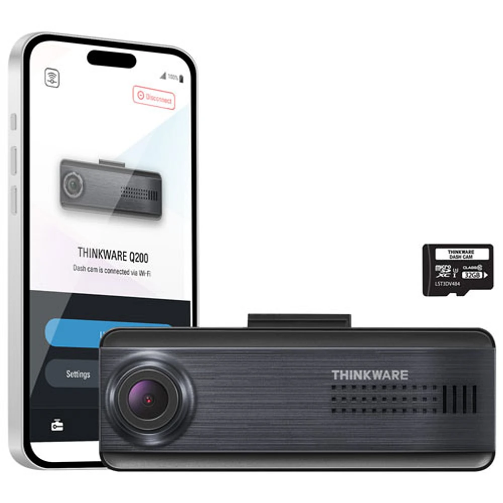 Thinkware Q200 1440p Dash Cam with Wi-Fi