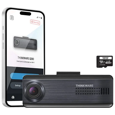 Thinkware Q200 1440p Dash Cam with Wi-Fi