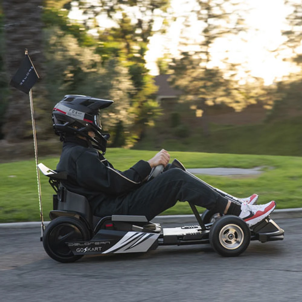 DeLorean Electric Go-Kart (24km Max Range / 35 km/h Top Speed) - Black