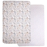 Nemcor 2-Piece Mini Jersey Fitted Sheet - Crib