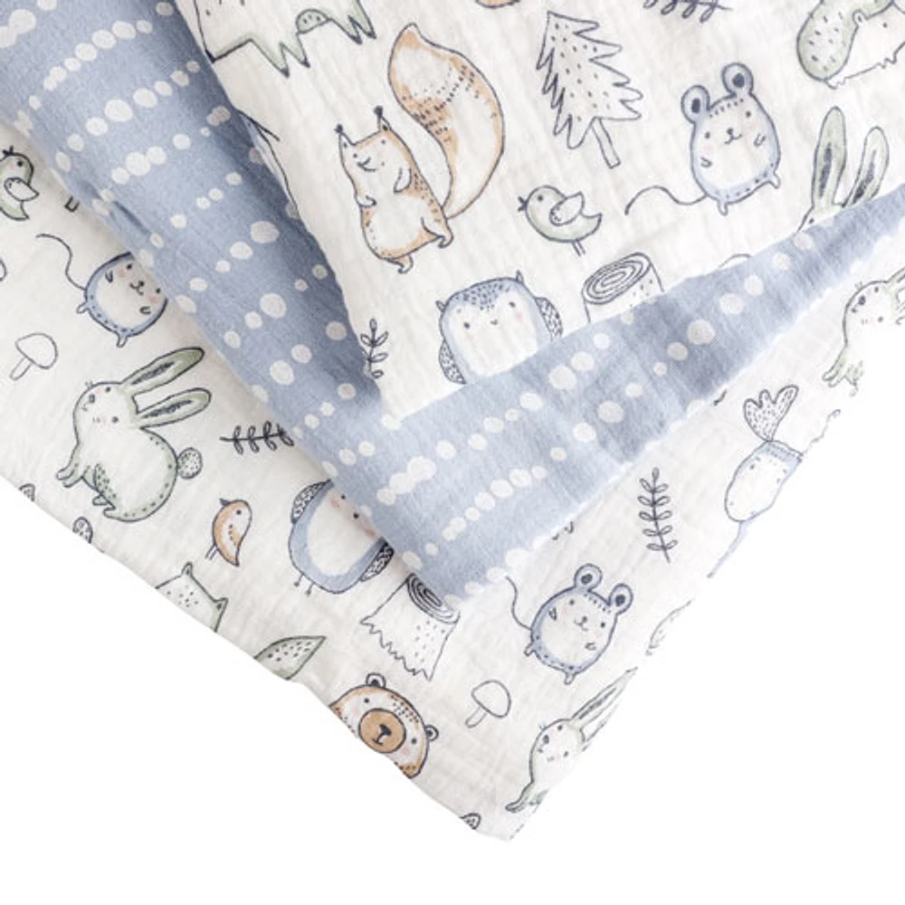 Nemcor Muslin Swaddles - 3 Pack