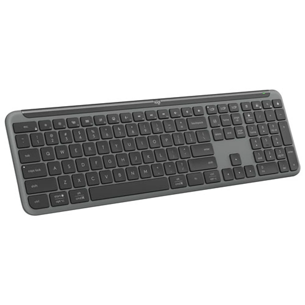 Clavier sans fil pleine grandeur K950 Signature Slim de Logitech - Graphite - Anglais