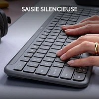 Clavier sans fil pleine grandeur K950 Signature Slim de Logitech - Graphite - Anglais