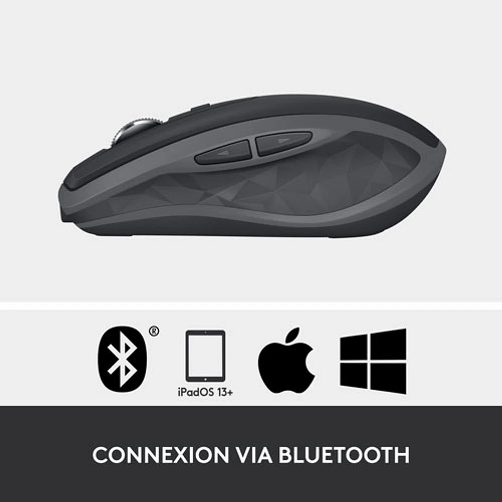 Logitech MX Anywhere 2S Bluetooth Darkfield Mouse - Graphite