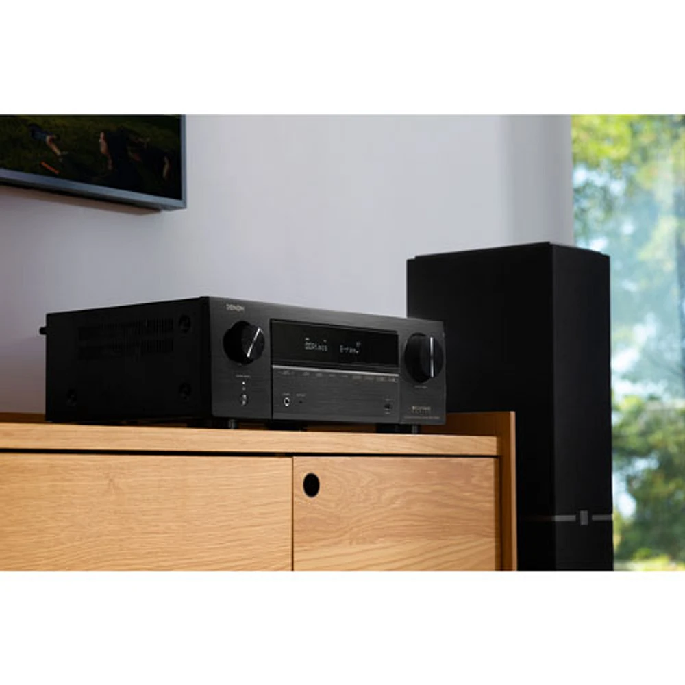 Récepteur AV 8K 7.2 canaux Dolby Atmos AVR-X1800H de Denon