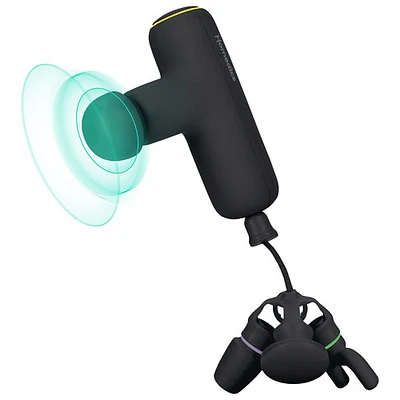 Appareil de massage à percussion Rebound de HoMedics avec accessoires (HHG-400BK-CA) - Noir