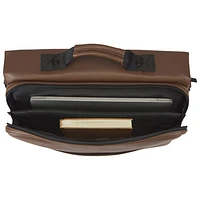 Bugatti Portos Solid 15.6" Laptop Briefcase Bag - Cognac