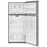 Whirlpool 29" 16.3 Cu. Ft. Top Freezer Refrigerator (WRTX5328PM) - Stainless Steel