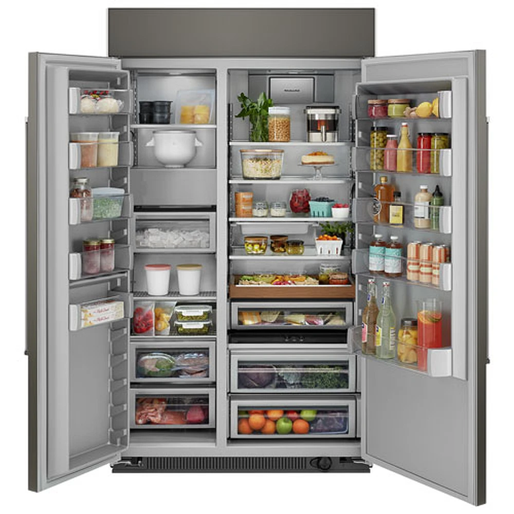 KitchenAid 48" 30 Cu. Ft. Side-By-Side Refrigerator (KBSN708MPA) - Panel Ready