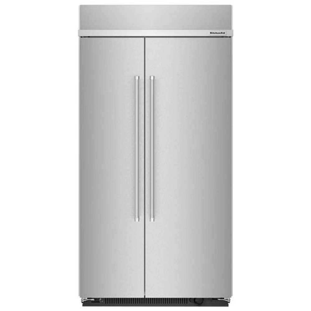 KitchenAid 42" 25.5 Cu. Ft. Side-By-Side Refrigerator (KBSN702MPS) - Stainless Steel