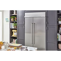 KitchenAid 42" 25.5 Cu. Ft. Side-By-Side Refrigerator (KBSN702MPS) - Stainless Steel