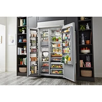 KitchenAid 42" 25.5 Cu. Ft. Side-By-Side Refrigerator (KBSN702MPS) - Stainless Steel