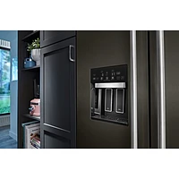 Kitchenaid 48" 29.4 Cu. Ft. Side-By-Side Refrigerator with Water & Ice Dispenser (KBSD708MBS) - Stainless Steel