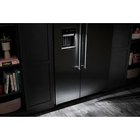 Kitchenaid 48" 29.4 Cu. Ft. Side-By-Side Refrigerator with Water & Ice Dispenser (KBSD708MBS) - Stainless Steel