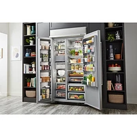 KitchenAid 33" 30 Cu. Ft. Side-By-Side Refrigerator (KBSN708MBS) - PrintShield Stainless Steel