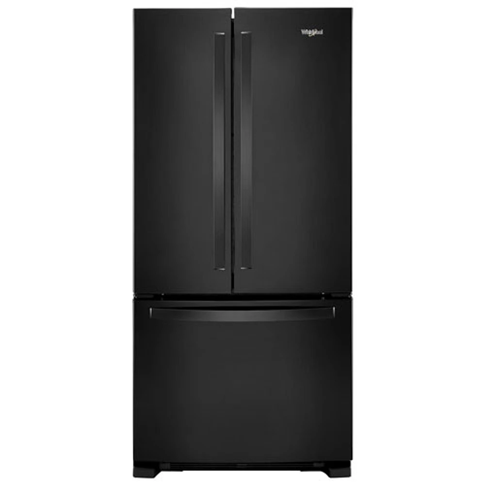 Whirlpool 33" 22.1 Cu. Ft. French Door Refrigerator with Water Dispenser (WRFF5333PB) - Black