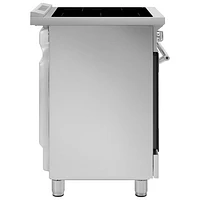 Smeg 24" 2.79 Cu. Ft. True Convection Freestanding Induction Range (SPR24UIMX) - Stainless Steel