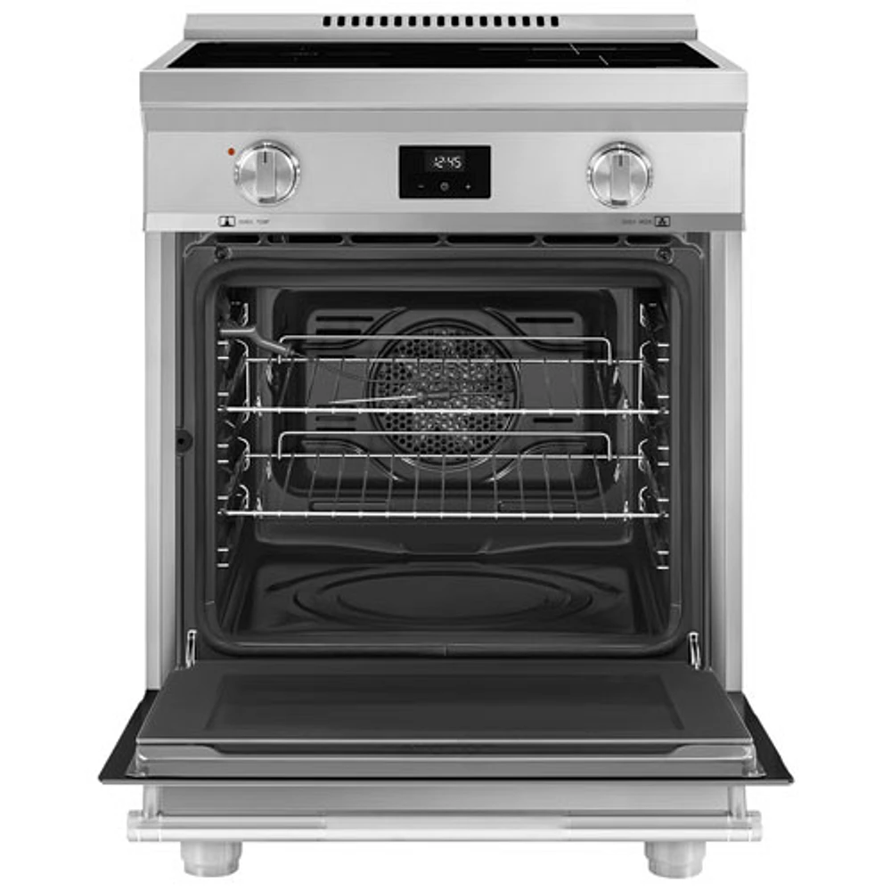 Smeg 24" 2.79 Cu. Ft. True Convection Freestanding Induction Range (SPR24UIMX) - Stainless Steel