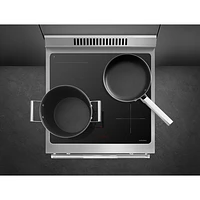 Smeg 24" 2.79 Cu. Ft. True Convection Freestanding Induction Range (SPR24UIMX) - Stainless Steel