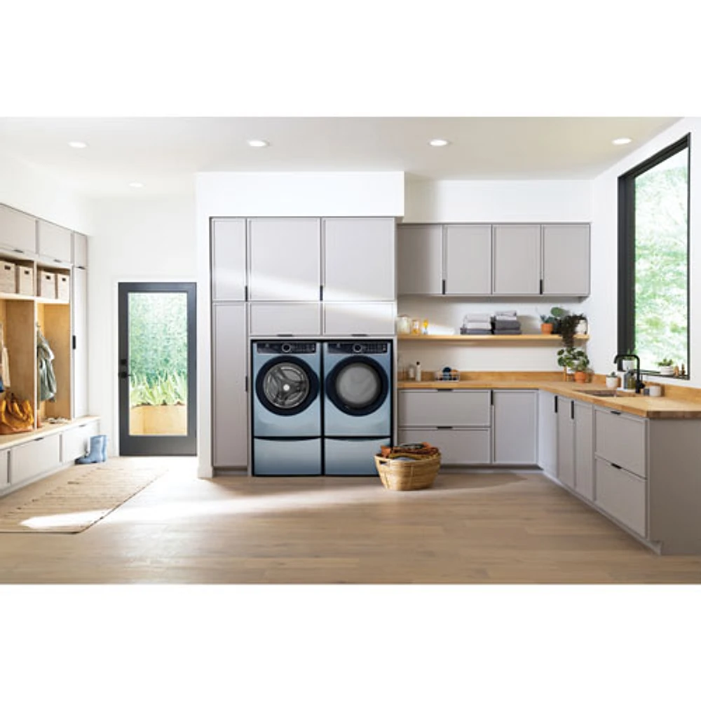 Electrolux 5.2 Cu. Ft. High Efficiency Front Load Steam Washer (ELFW7437AG) - Glacier Blue