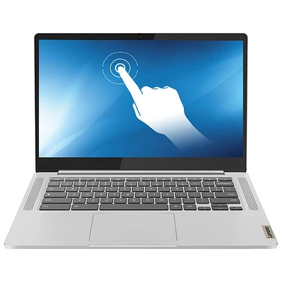 Chromebook tactile 14 po IdeaPad Slim 3 de Lenovo - Gris nuage (MediaTek Kompanio 520/eMMC 128 Go/RAM 8 Go)