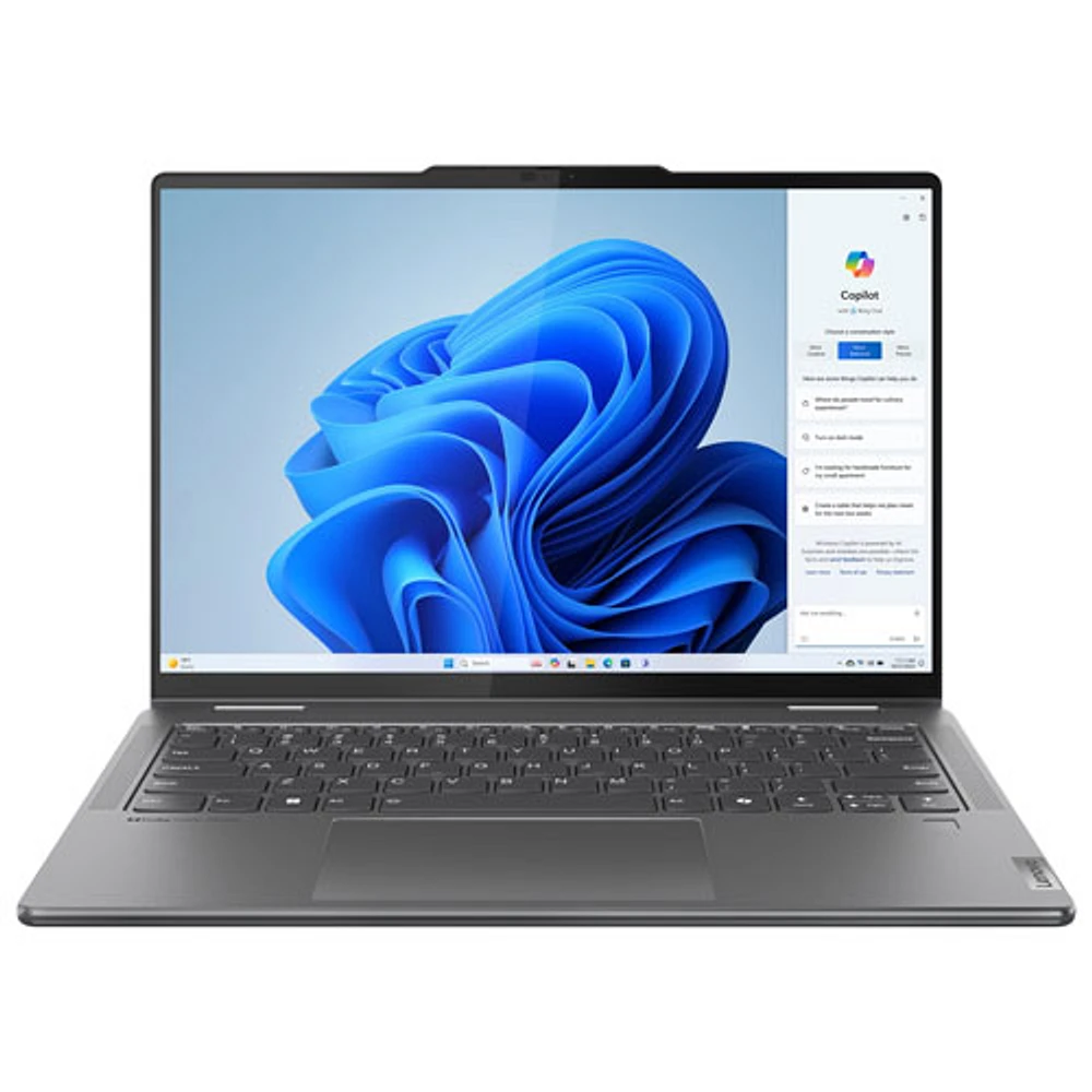 Lenovo Yoga 7i 14" 2-in-1 Touchscreen Laptop - Storm Grey (Intel Core Ultra 7 Processor 155U/1TB SSD/16GB RAM)