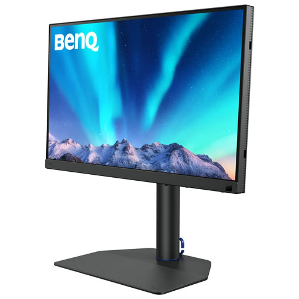 Moniteur ACL IPS UHD 4K 60 Hz GTG 5 ms de 27 po Creator PhotoVue de BenQ (SW272U) - Gris métallique