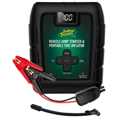 Démarreur de secours et gonfleur de pneus portatif 800 A/7200 mAh Battery Tender