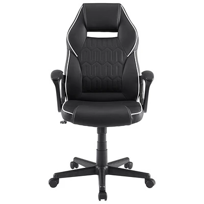 Insignia PU Leather Gaming Chair - Black - Only at Best Buy