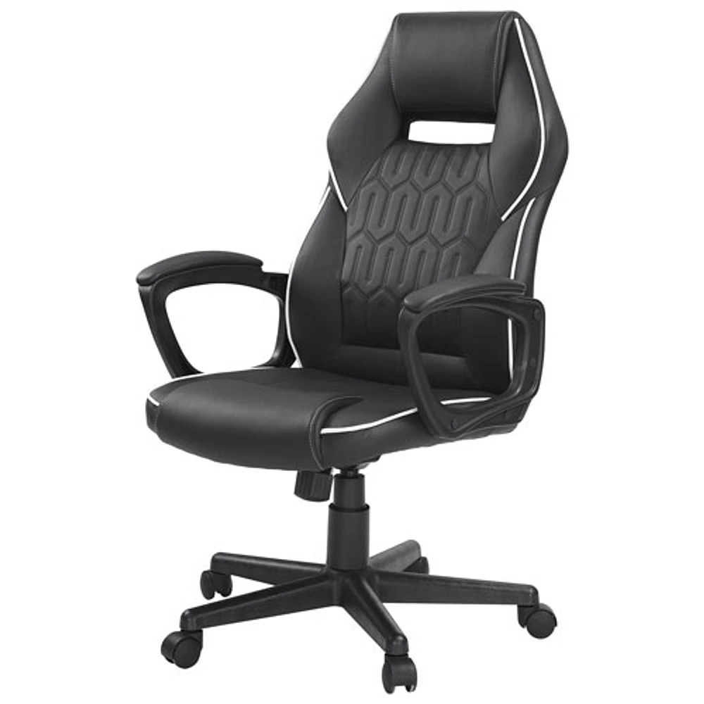 Insignia PU Leather Gaming Chair - Black - Only at Best Buy