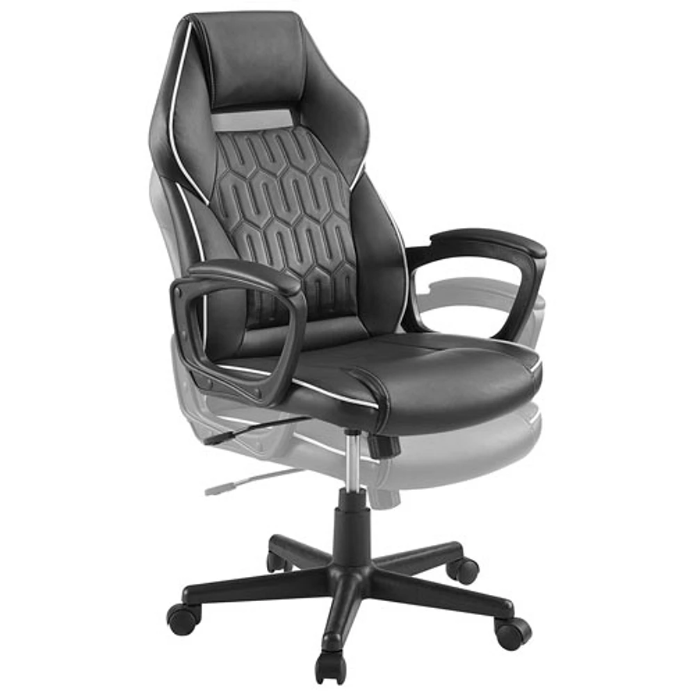 Insignia PU Leather Gaming Chair - Black - Only at Best Buy