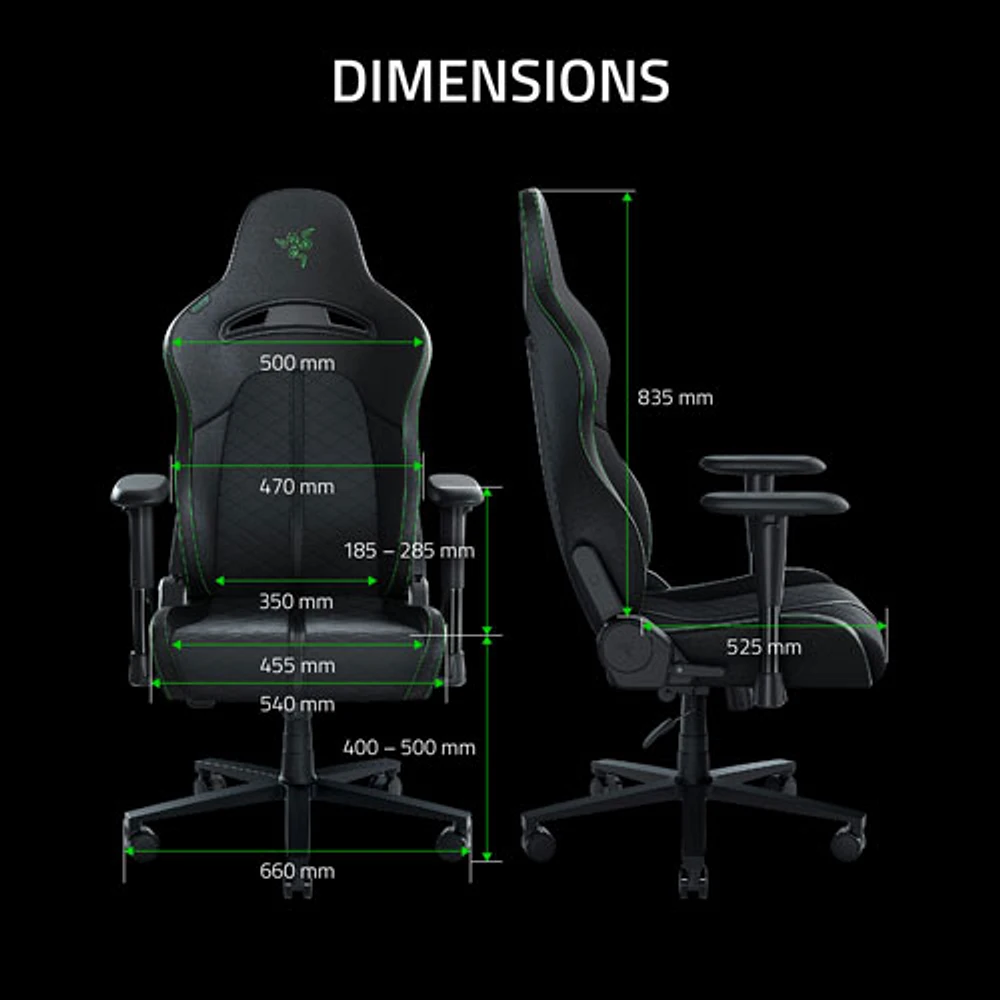 Razer Enki X Essential Gaming Chair - Black