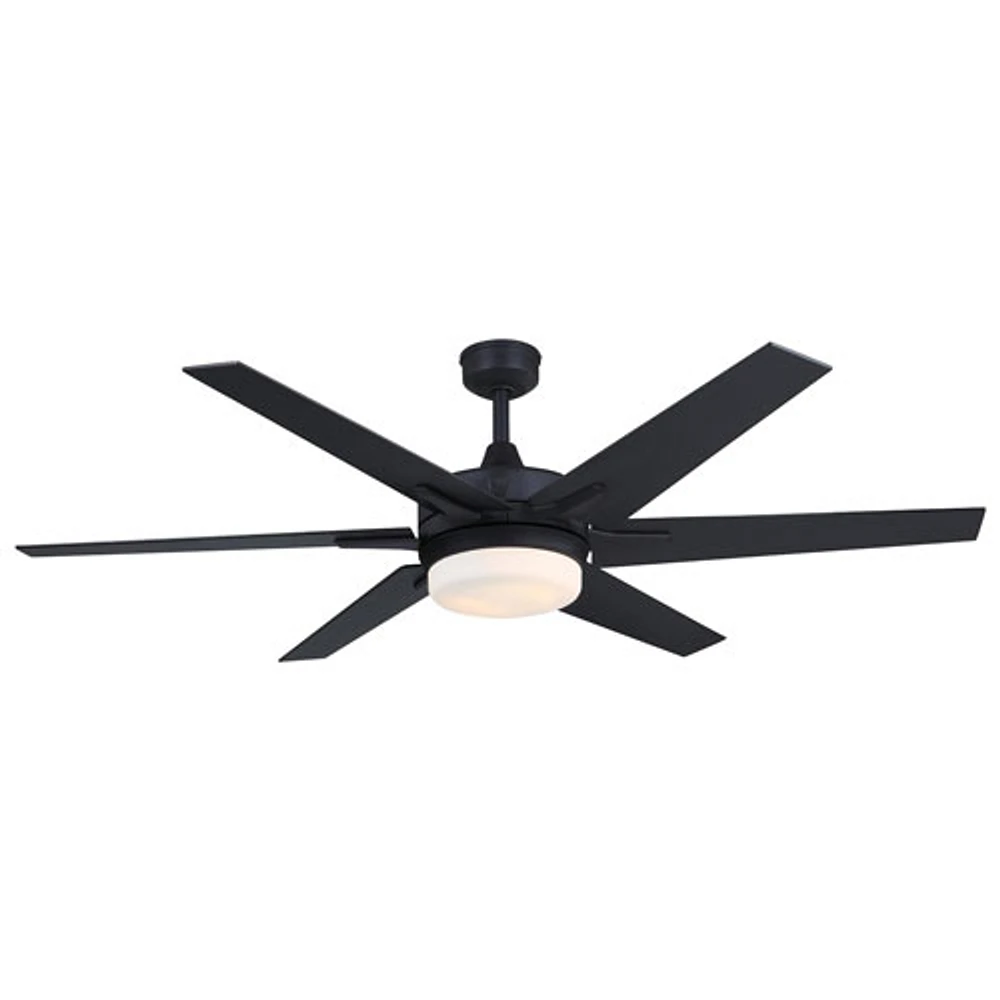 Westinghouse Cayuga 60" Ceiling Fan with LED Light Kit - Black