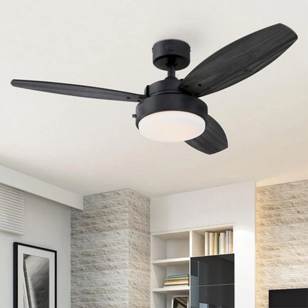 Westinghouse Alloy 42" Ceiling Fan with LED Light Kit - Black