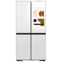 Réfrigérateur à 4 portes et à profondeur de comptoir de 22,5 pi³ et 36 po BESPOKE avec Family Hub de Samsung (RF23DB990012AC) - Blanc