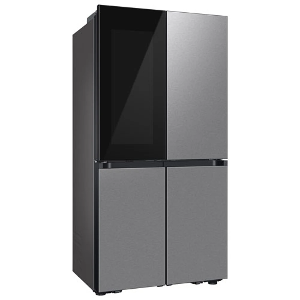 Samsung BESPOKE 36" 22.8 Cu Ft Counter Depth 4-Door French Door Refrigerator w/ See-Thru Showcase Door (RF23DB9700QLAA) -SS