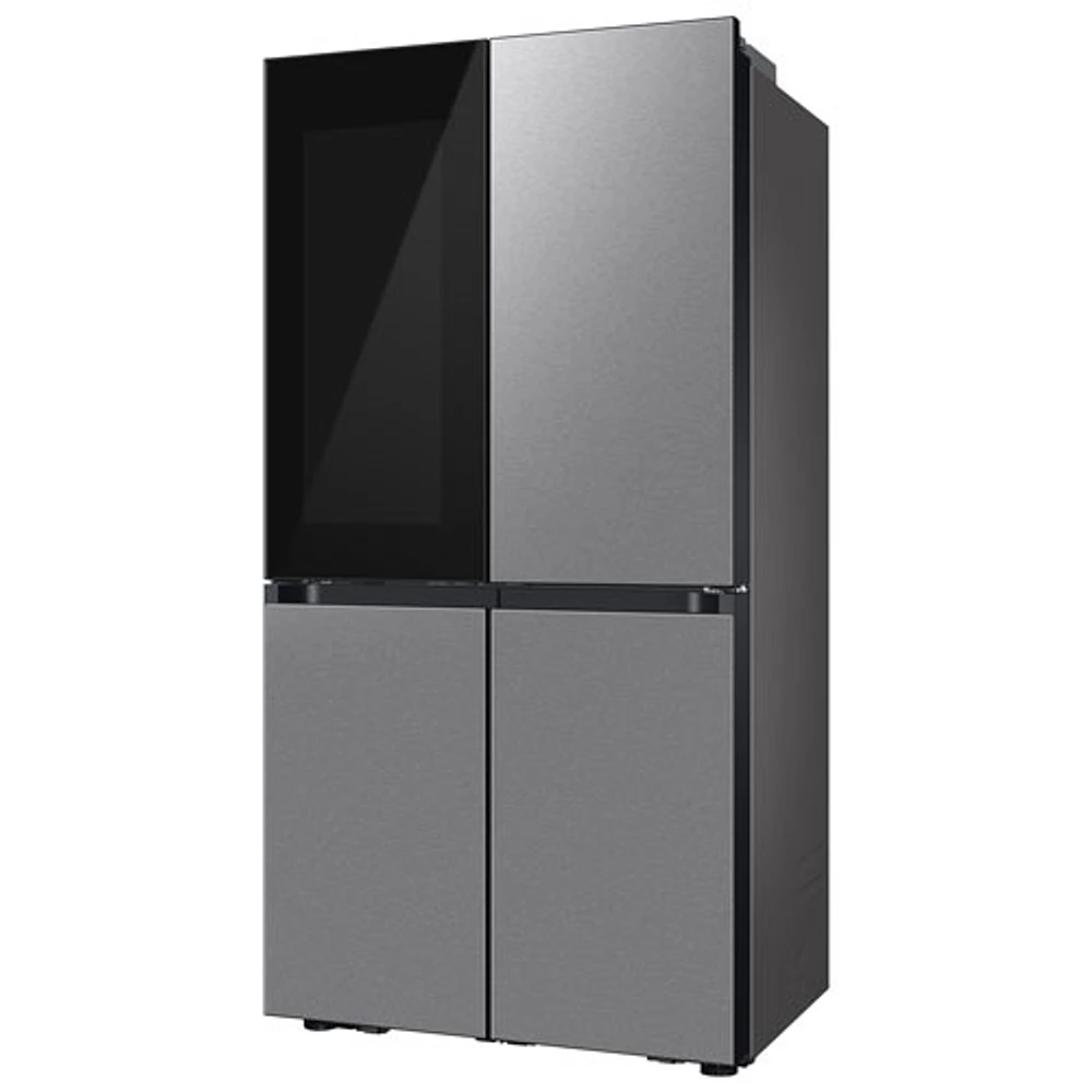 Samsung BESPOKE 36" 22.8 Cu Ft Counter Depth 4-Door French Door Refrigerator w/ See-Thru Showcase Door (RF23DB9700QLAA) -SS