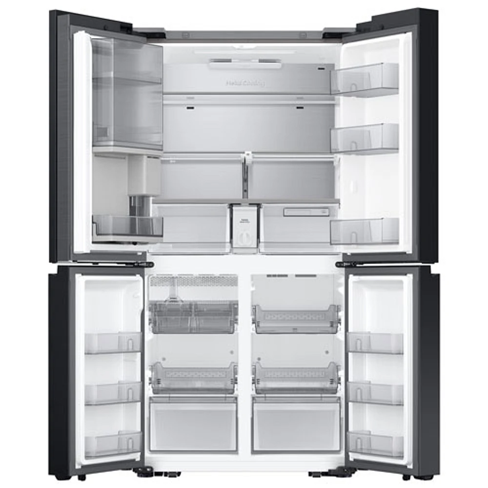 Samsung BESPOKE 36" 22.8 Cu Ft Counter Depth 4-Door French Door Refrigerator w/ See-Thru Showcase Door (RF23DB9700QLAA) -SS