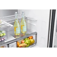 Réfrigérateur Flex à 4 portes et à profondeur de comptoir de 22,5 pi³ et 36 po BESPOKE avec Family Hub de Samsung (RF23DB9900QDAC) - Inox