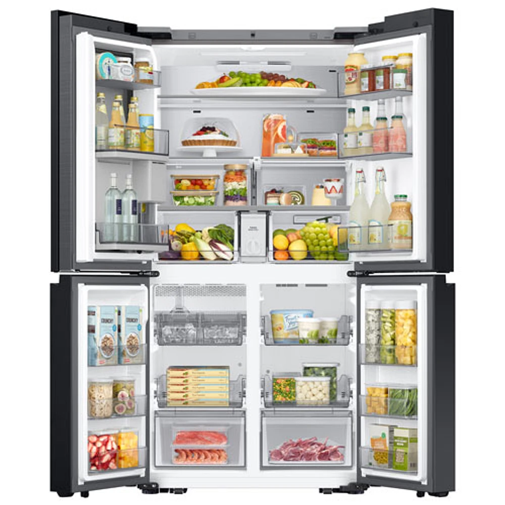 Samsung BESPOKE 36" 22.5 Cu Ft Counter Depth 4-Door Flex Refrigerator w/ Family Hub (RF23DB9900QDAC) -SS