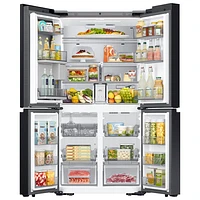 Réfrigérateur Flex à 4 portes et à profondeur de comptoir de 22,5 pi³ et 36 po BESPOKE avec Family Hub de Samsung (RF23DB9900QDAC) - Inox