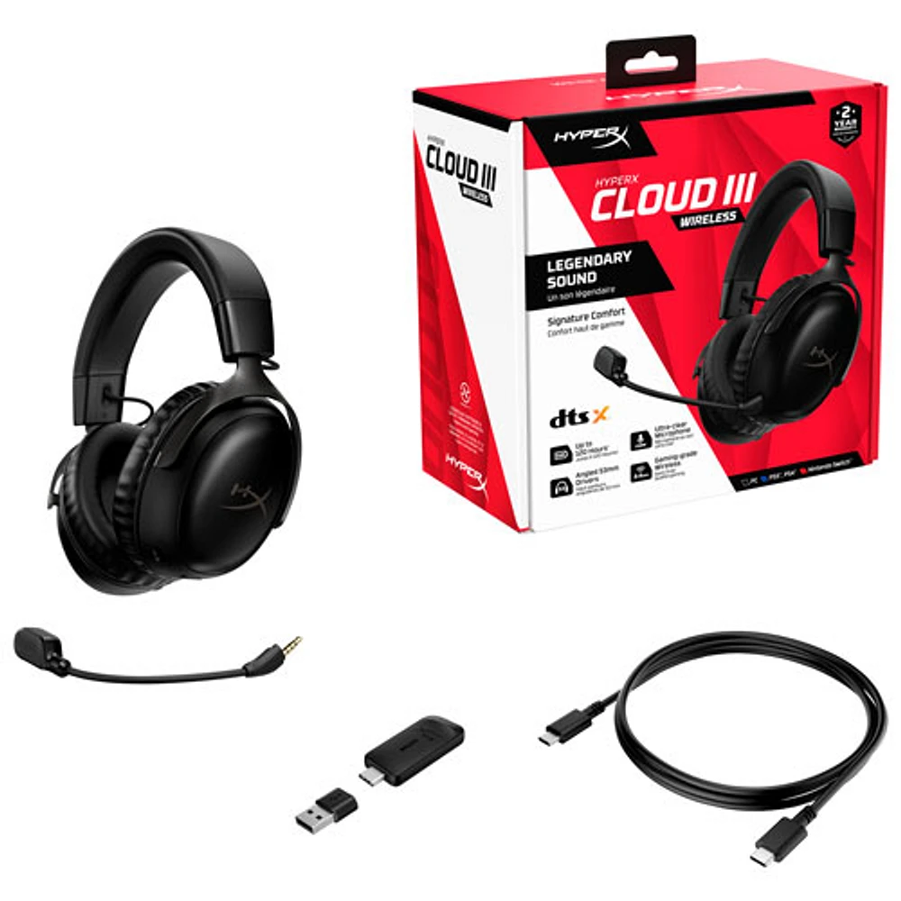 HyperX Cloud III Wireless Gaming Headset - Black