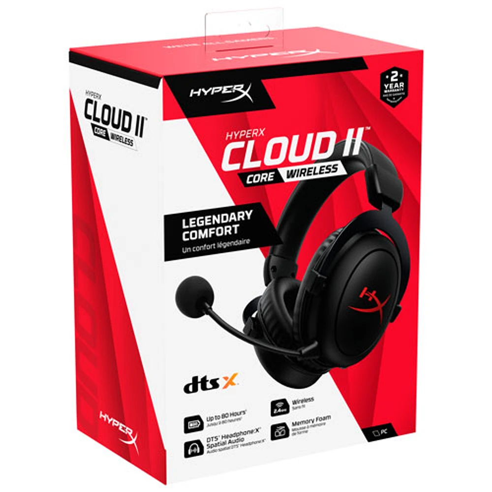 Casque de jeu sans fil Cloud II Core de HyperX - Noir