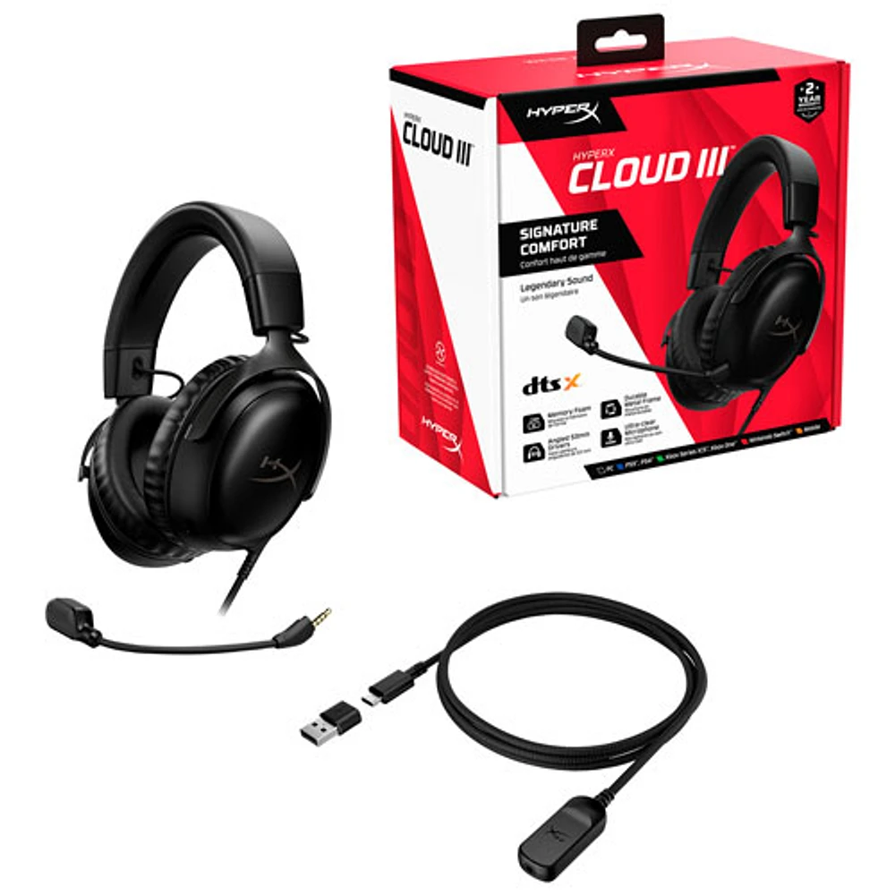 HyperX Cloud III Gaming Headset - Black